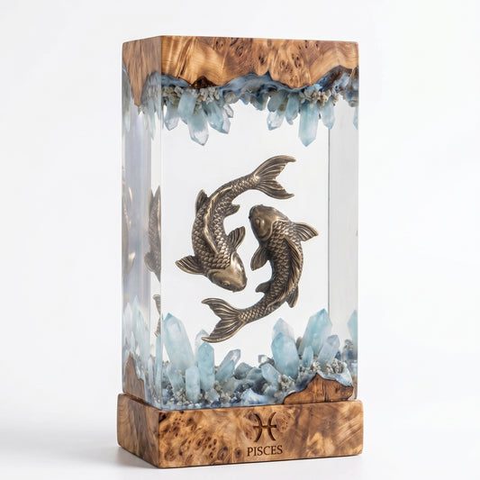 Pisces Resin Lamp