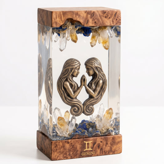 Gemini Resin Lamp