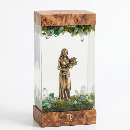 Virgo Resin Lamp